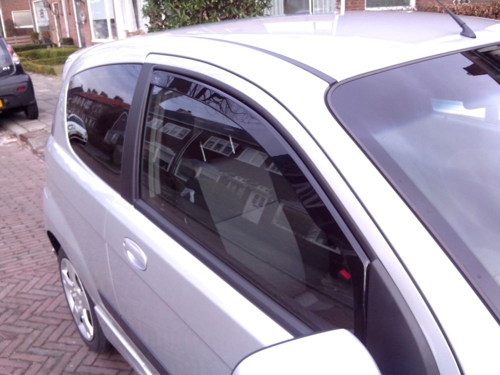 Daewoo Kalos zijwindschermen pasvorm Team Heko