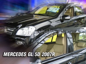 zijwindschermen mercedes gl x164 complete set - 23260