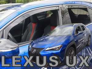 Lexus UX zijwindschermen visors laudorshop