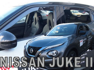 nissan juke zijwindschermen getint