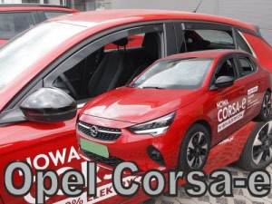 Opel Corsa zijwindschermen raamspoilers heko