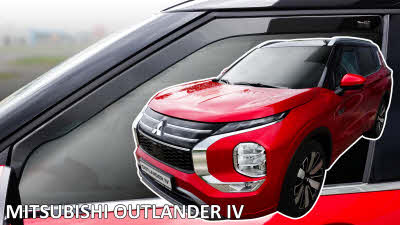 Mitsubishi Outlander type4 rijwindgeleiders visors raamspoilers