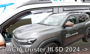 Dacia Duster zijwindschermen raamspoilers heko