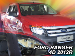 Ford Ranger 4 deurs zijwindschermen visors heko