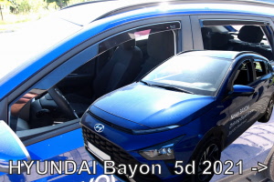 Hyundai Bayon window visors raamspoilers heko