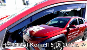 Hyundai Kona hybride raamspoilers visors heko