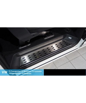zijdeur instap-plateau  t5 geborsteld rvs - 08-0966