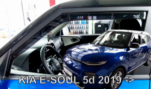 Kia Soul zijwindschermen visors heko