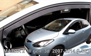 Mazda 2 - 3 deurs windgeleiders raamspoilers Heko
