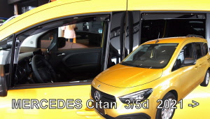 Mercedes Citan type 2 windschermen visors fenders spoilers