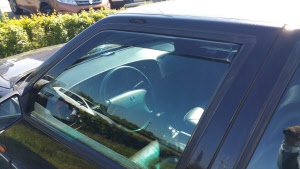 Saab 9000 CS window visors raamspoilers heko