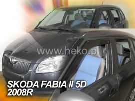 zijwindschermen skoda fabia 2 complete set stationwagon - 28323