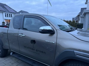 Toyota Hilux 2 deurs windschermen raamspoilers kappen heko