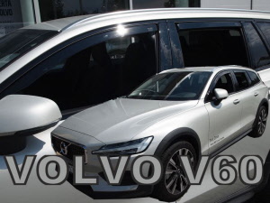 volvo V60 type2 zijwindschermen raamspoilers visors