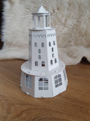 Vuurtoren met waxine verlichting deco anna