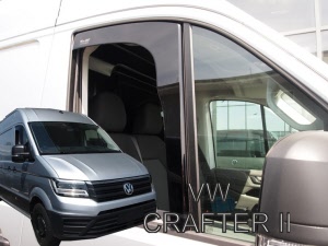 vw crafter windschermen raamkappen heko