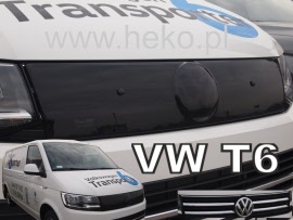 winter grill beschermer vw t6 - bovenste - chrome grill ribben - 04053