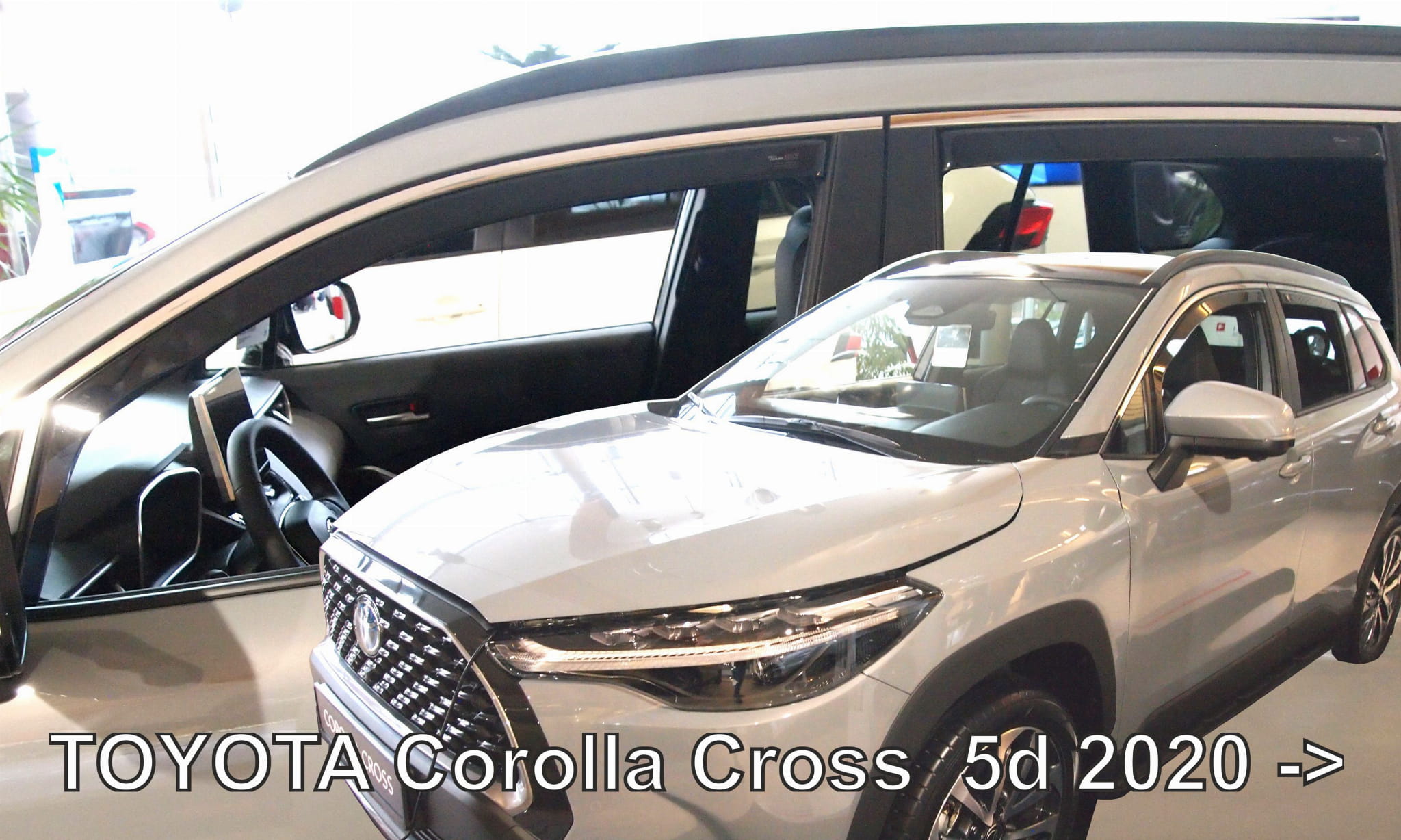 Toyota Corolla Cross windschermen raamgeleiders heko
