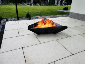 VUURKORF TUINHAARD ONBEWERKT STAAL